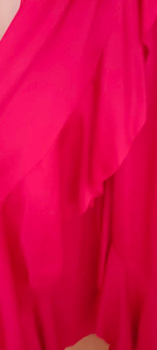 Vestido largo satinado rojo