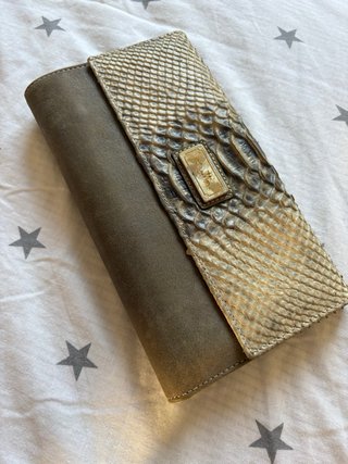 Cartera Mutton Piel Verde Mujer