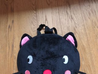 Mochila infantil gato peluche