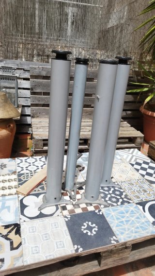 Juego 4 Patas Soporte Mesa Metal