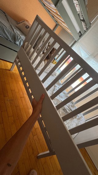 Cuna IKEA SUNDVIK gris 60x120 + COLCHÓN incluído!!