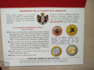 Estuche de Mónaco del año 2002, 8 monedas
