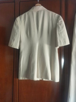 Traje Chaqueta Verano Beige