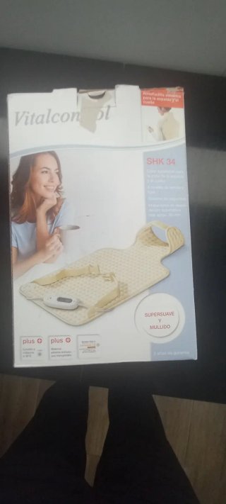 Almohadilla eléctrica espalda beige