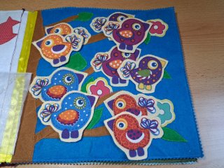Educación infantil, libros de tela hechas a mano