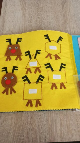 Educación infantil, libros de tela hechas a mano