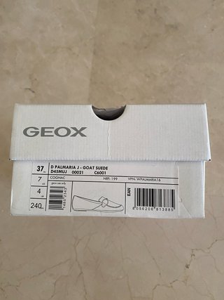Mocasines Geox ante camel dorados