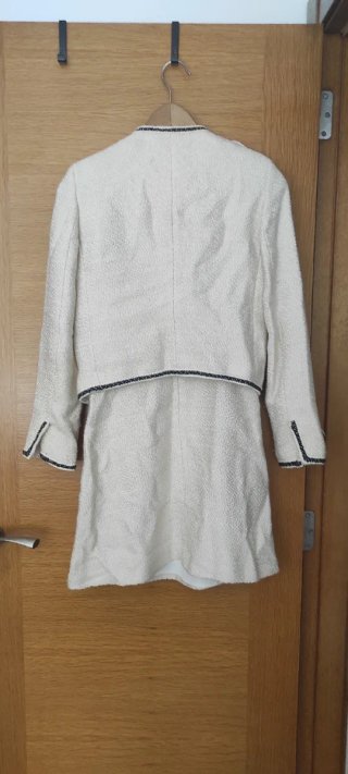 Conjunto Tweed Mango Chaqueta + Vestido XS