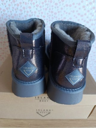 Botas Island Boot plateadas talla 40
