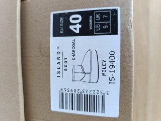 Botas Island Boot plateadas talla 40