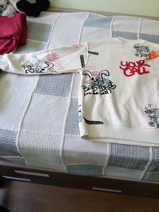 Sudadera Zara Estampada Talla 10