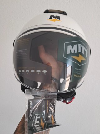 Casco Jet MITT Blanco Talla M