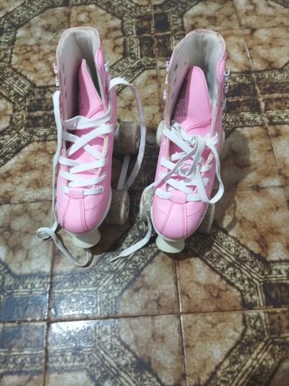 Patines rosas para niña