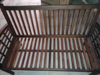 Conjunto Terraza Madera: Sofá, 2 Sillones y Mesa
