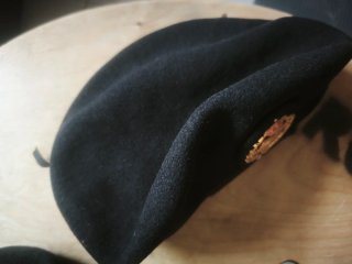 Boina militar negra Talla 58
