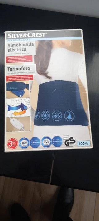 Almohadilla lumbar azul