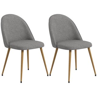 Pack 2 Sillas Comedor Cocina Tapizadas Madera