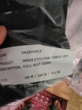 Neopreno nuevo Dakine Cyclone Talla M 3/2