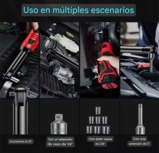 Llave Trinquete Inalámbrica (2 Baterías)