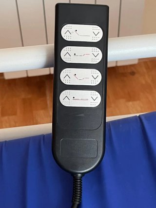 Cama articulada eléctrica 105cm con barandilla