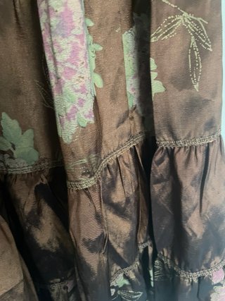 Falda midi estampada se rayón TU