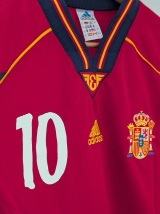 Camiseta Fútbol España Nº10 Raúl. Talla XL