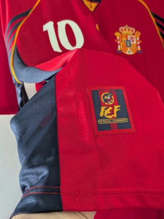 Camiseta Fútbol España Nº10 Raúl. Talla XL