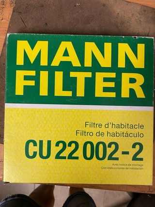 Filtro habitáculo Mann CU 22 002-2