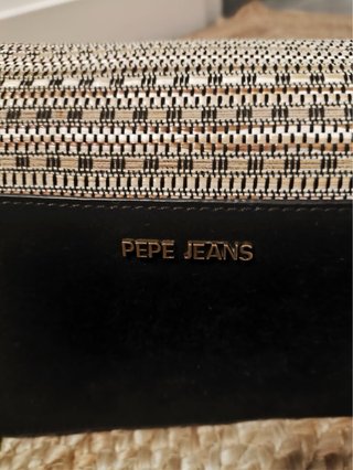 Bolso Pepe Jeans beige y negro