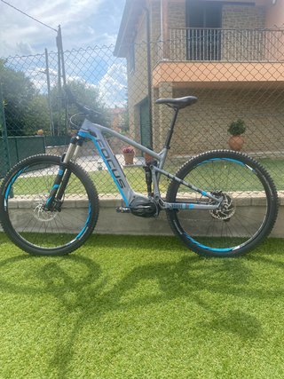 Bicicleta Eléctrica Focus Gris/Azul