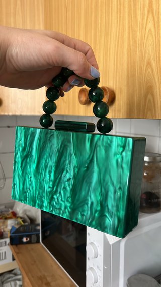 Bolso Boslo Verde Acrílico