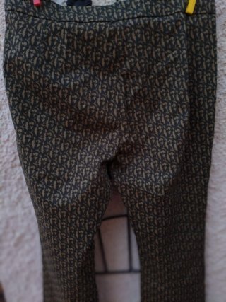 Pantalones MNG Beige/Marrón Talla 42
