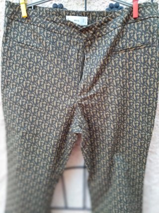 Pantalones MNG Beige/Marrón Talla 42