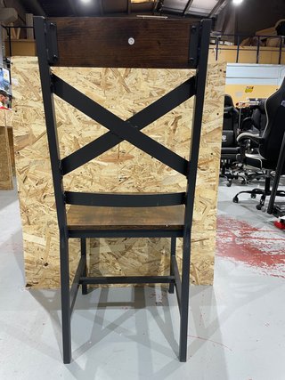 Silla de comedor madera y metal