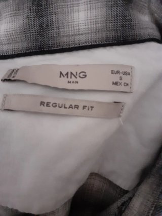 CAMISA HOMBRE MANGO REGULAR FIT TALLA S NUEVA MANG