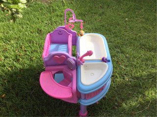 Cambiador bañera cuna muñecas juguete