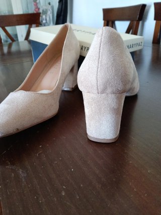 Zapatos de tacón Marypaz beige talla 41