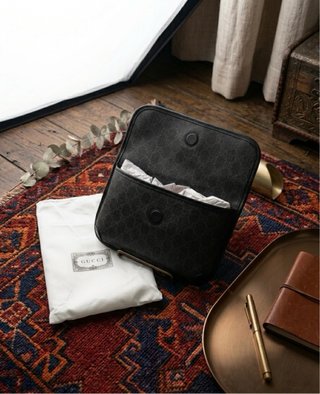 Borsa a spalla nera Gucci