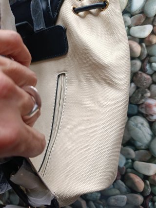 Mochila Z-FORTUNNE beige y negra