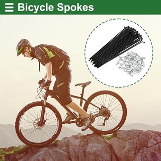 Radios bicicleta 14G acero + cabecillas (36 uds)