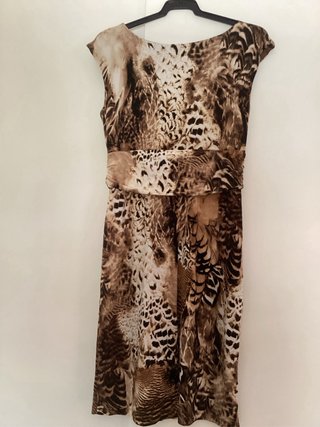 Vestido ANTEA estampado animal print talla 42