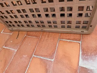 Caja transporte animales marrón y amarillo