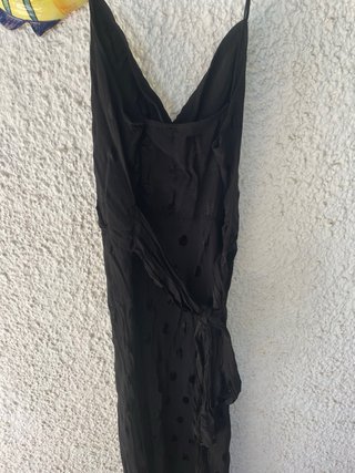 Vestido negro largo tirantes