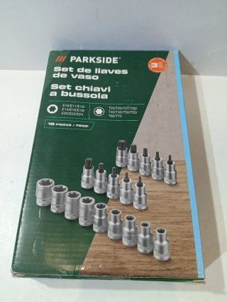 Torx Juego Vasos PARKSIDE 19 Piezas