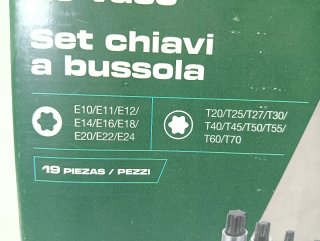 Torx Juego Vasos PARKSIDE 19 Piezas