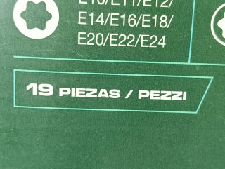 Torx Juego Vasos PARKSIDE 19 Piezas