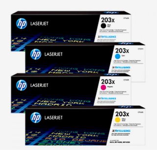 Pack 4 Toners HP 203X LaserJet