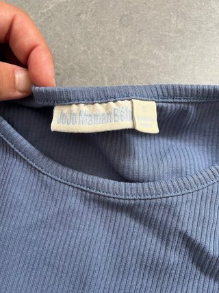 Camiseta premamá manga larga azul