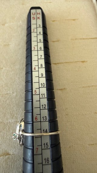 Conjunto de plata con esmeraldas