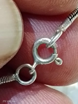 Collana con gemma in argento 925